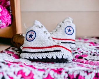 Crochet Knit Baby Booties, Newborn, Baby Socks, 0-3, 3-6, 6-9,