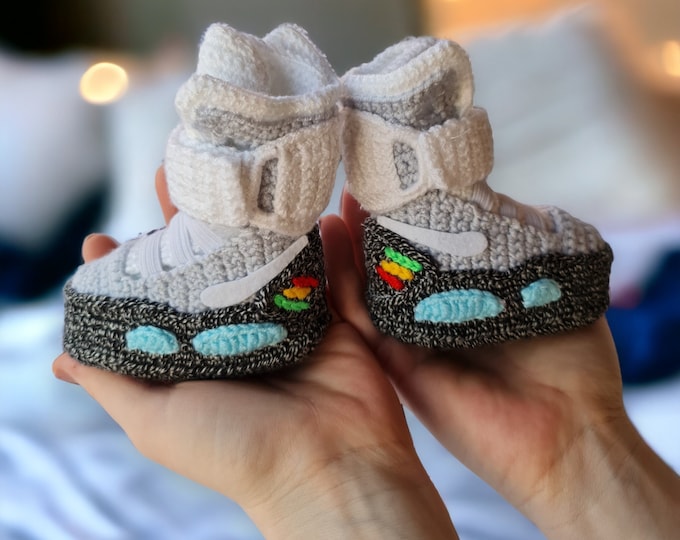 Air Mag Baby Booties, Marty McFly Baby Sneakers, Back to the Future, New Baby Gift, New Mom and First Time Mom Present, Baby Shower Gifts