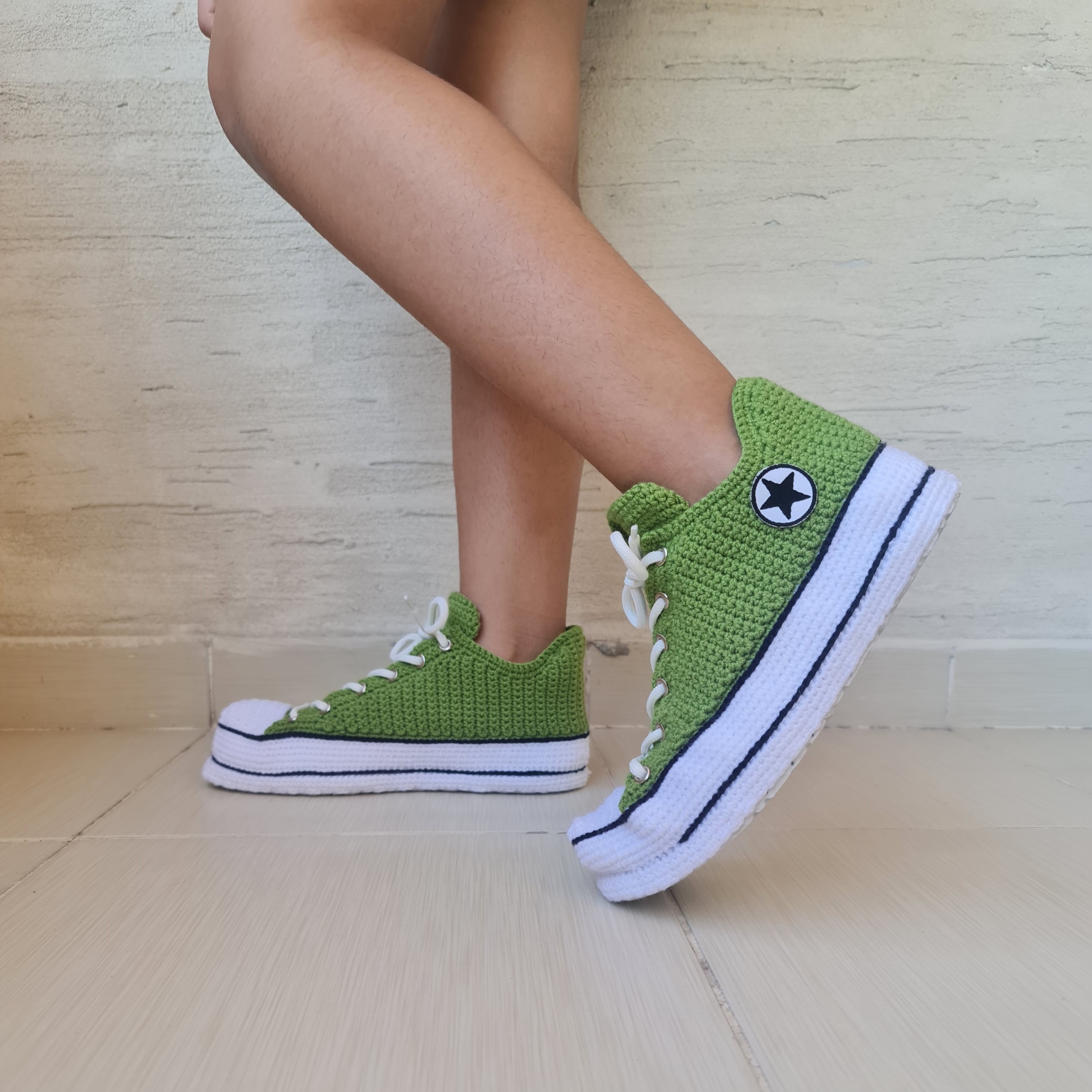 Custom Crocheted Sneakers - product view 5 Custom Crocheted Sneakers - product view 5