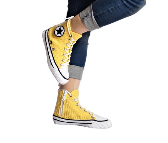 lemon yellow converse