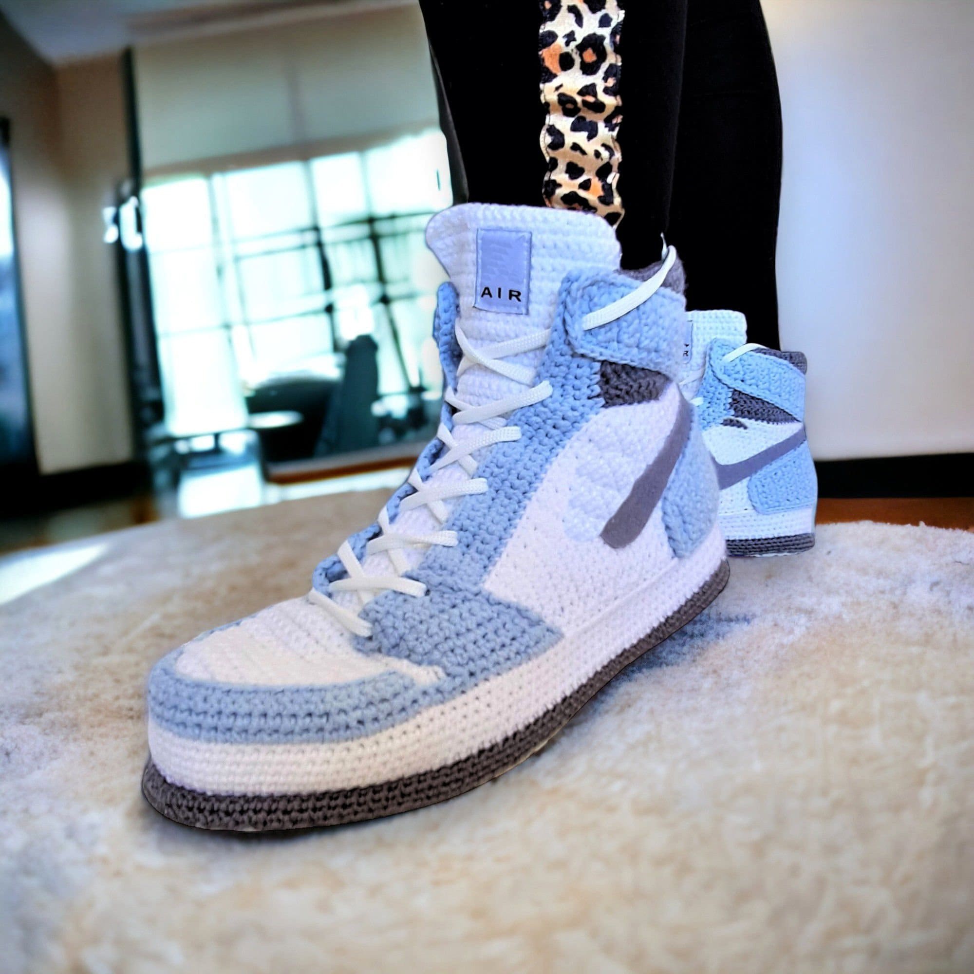 Knitted jordan slippers hot sale