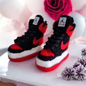 knitted jordan booties