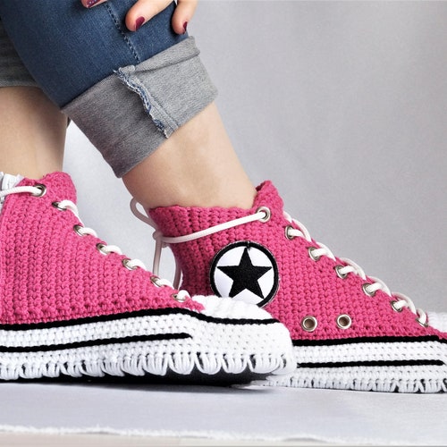 converse high top slippers