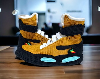 knitted nike slippers