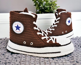 Knitted converse slippers hot sale