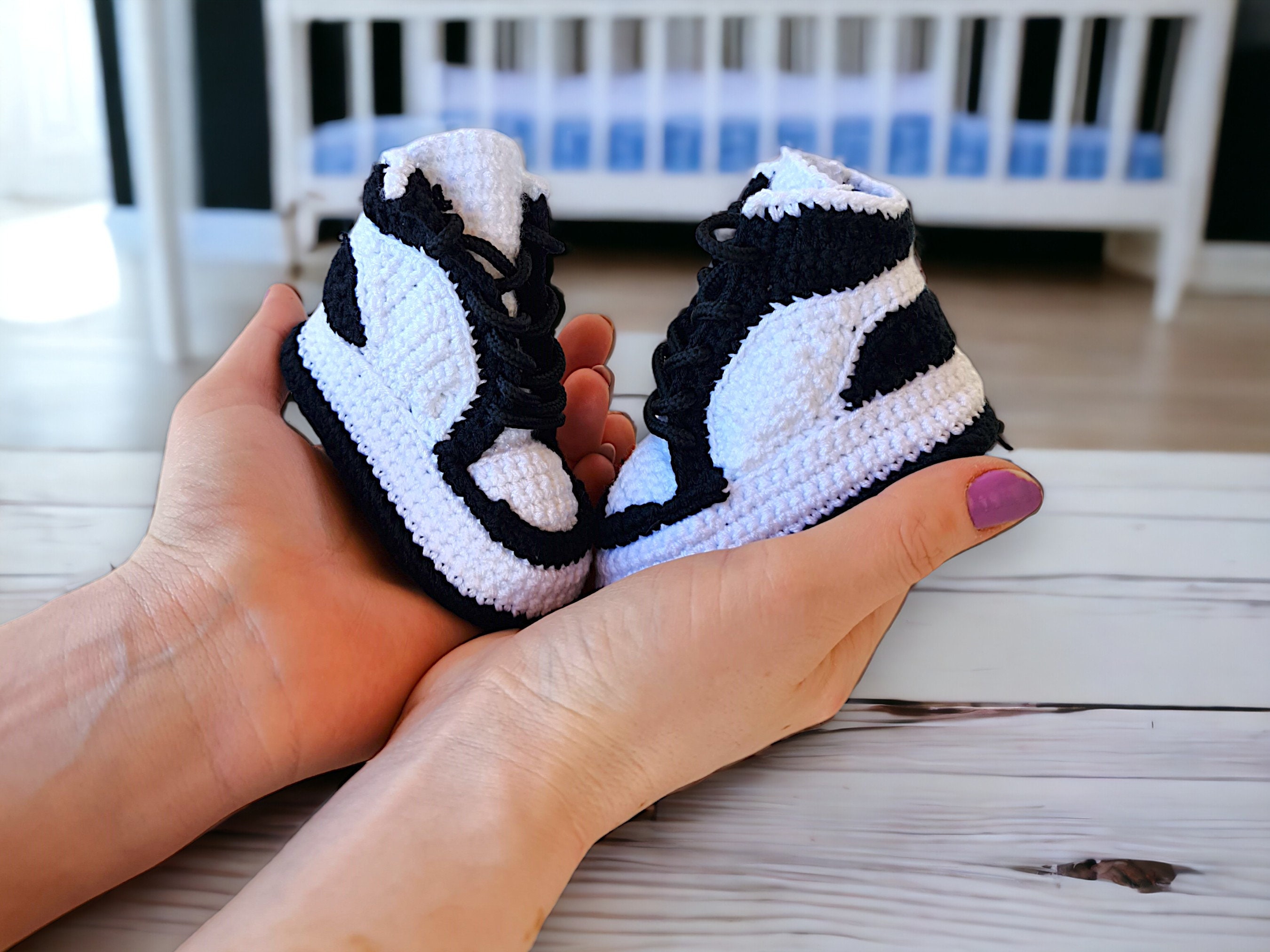 Organic Crochet Baby Sneakers - product view 2