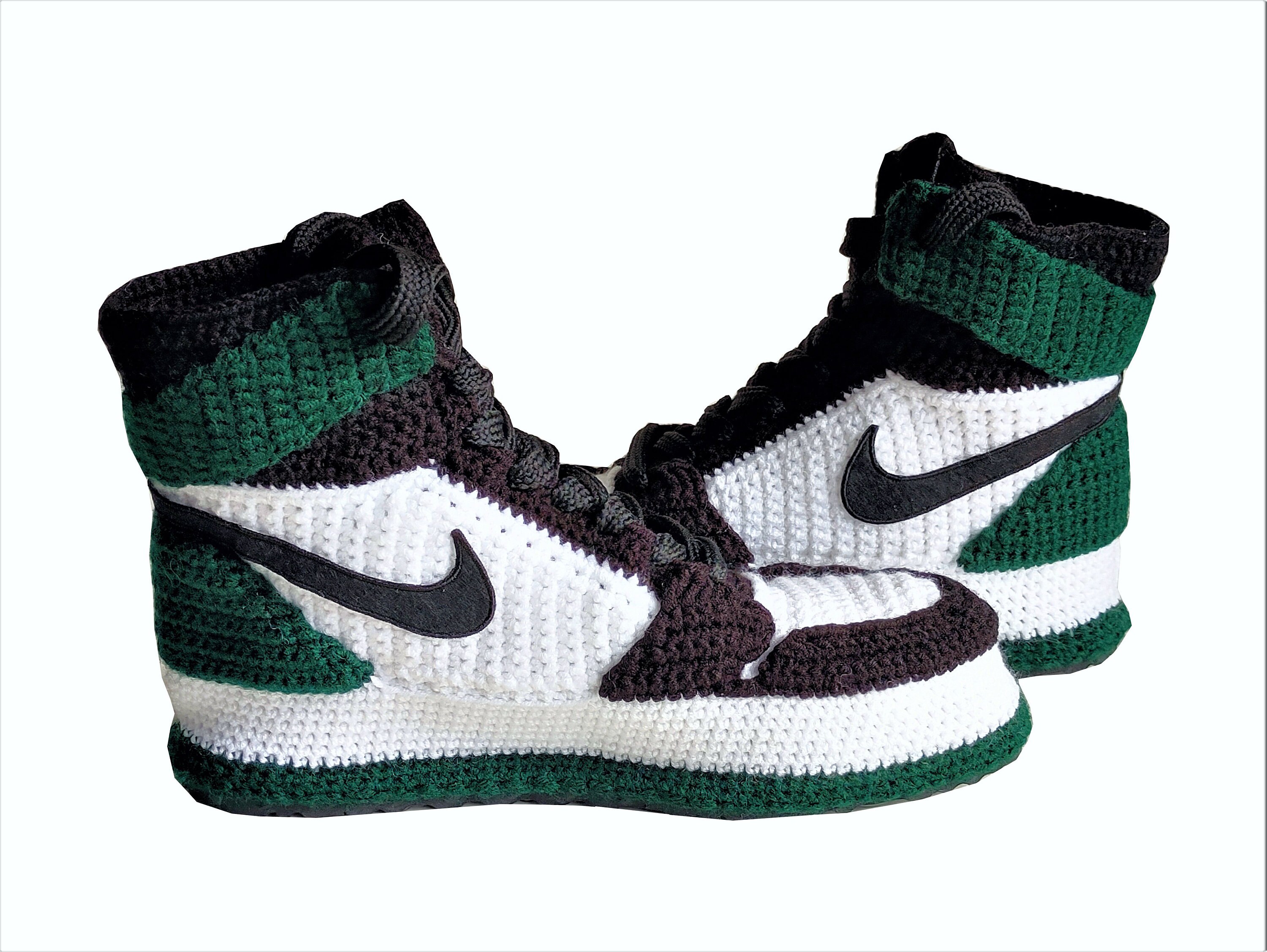 Handknitted Crochet Jordan Sneakers HighQuality New Style Etsy