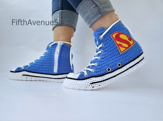 Converse Comics Sneakers Blue High Tops Converse Superman Converse Comics Sneakers Blue High Tops Converse Superman