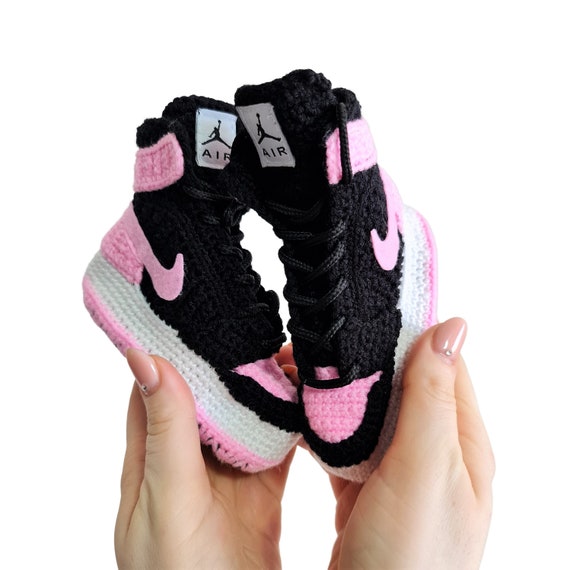 infant pink and white jordans