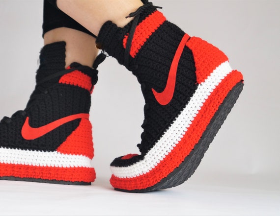 jordan crochet slippers