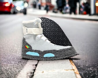 Back to the Future, Air Mag Inspired Sneakers Slippers, Custom Marty Mcfly  Cosplay Flying Shoes, Plush House Sneaker Boots, Indoor Slippers 