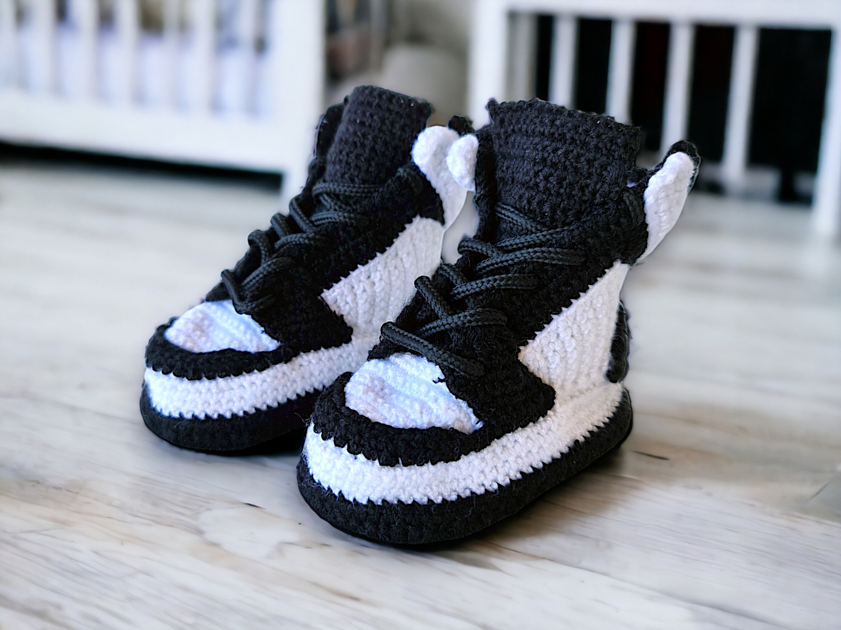 Custom Crochet Baby Sneakers - product view 5 Custom Crochet Baby Sneakers - product view 5