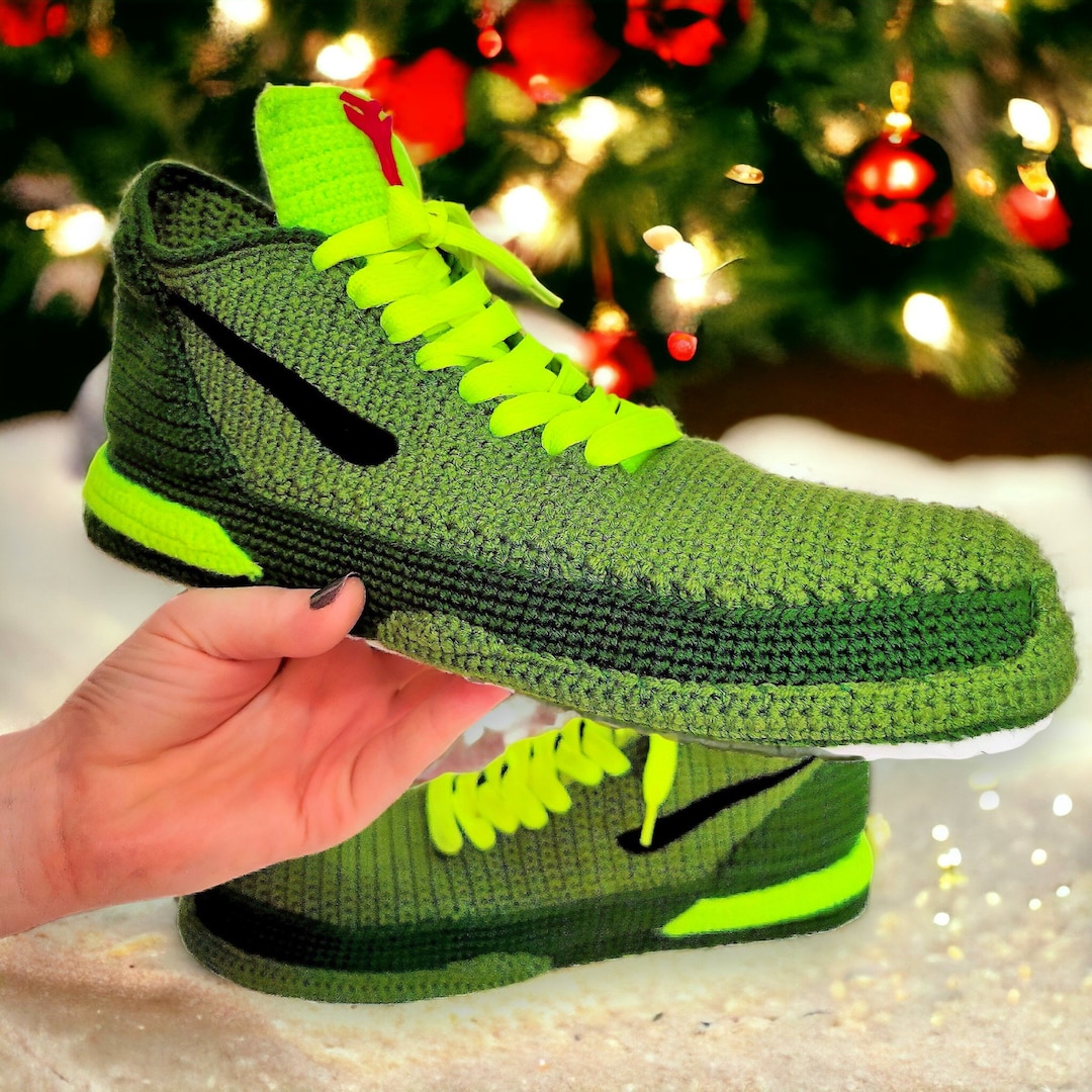 Kobe Green Christmas Sneakers Custom Mamba Style Retro