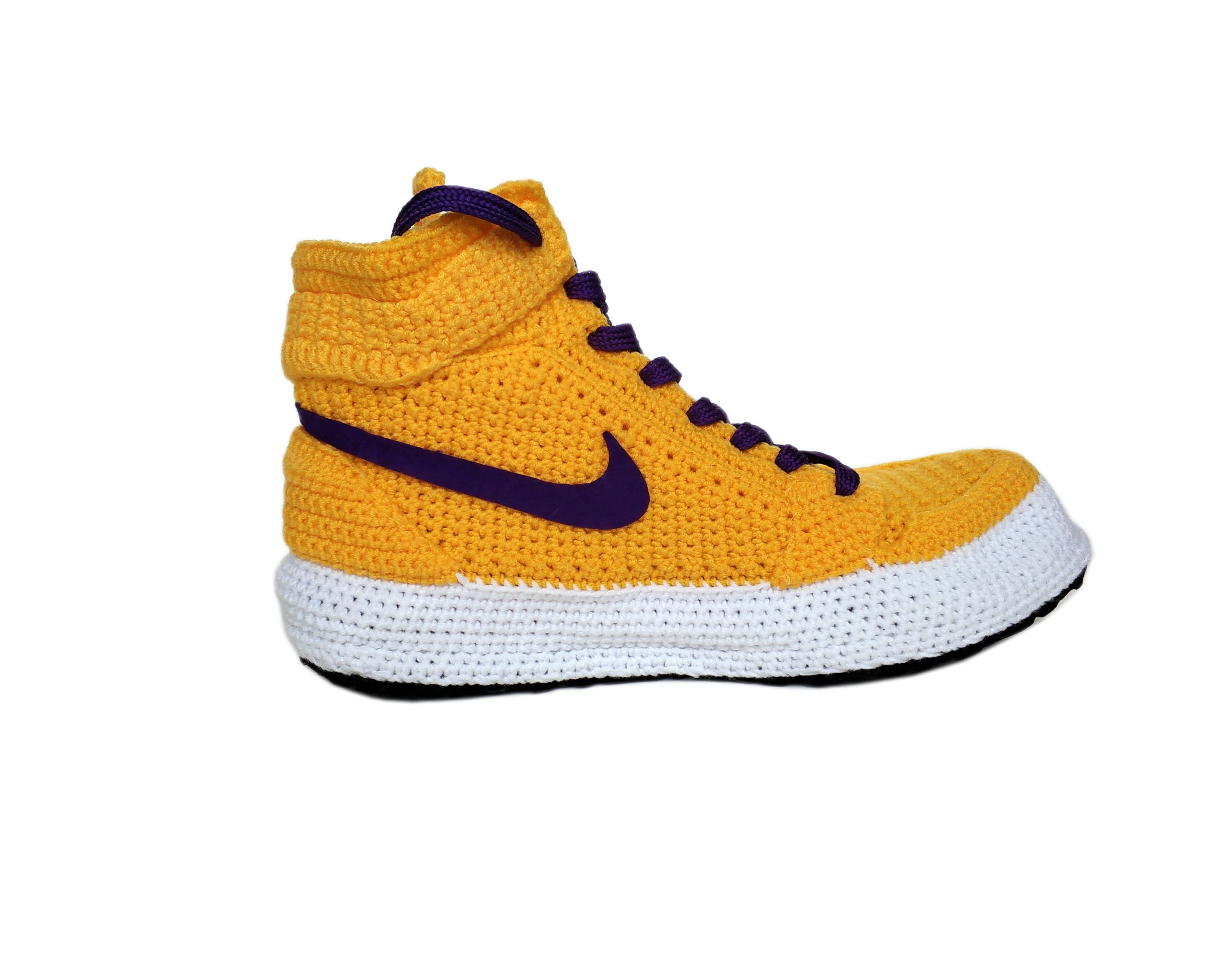 LA Lakers Kobe Bryant Custom Air Jordan 1 Purple/yellow | Etsy UK