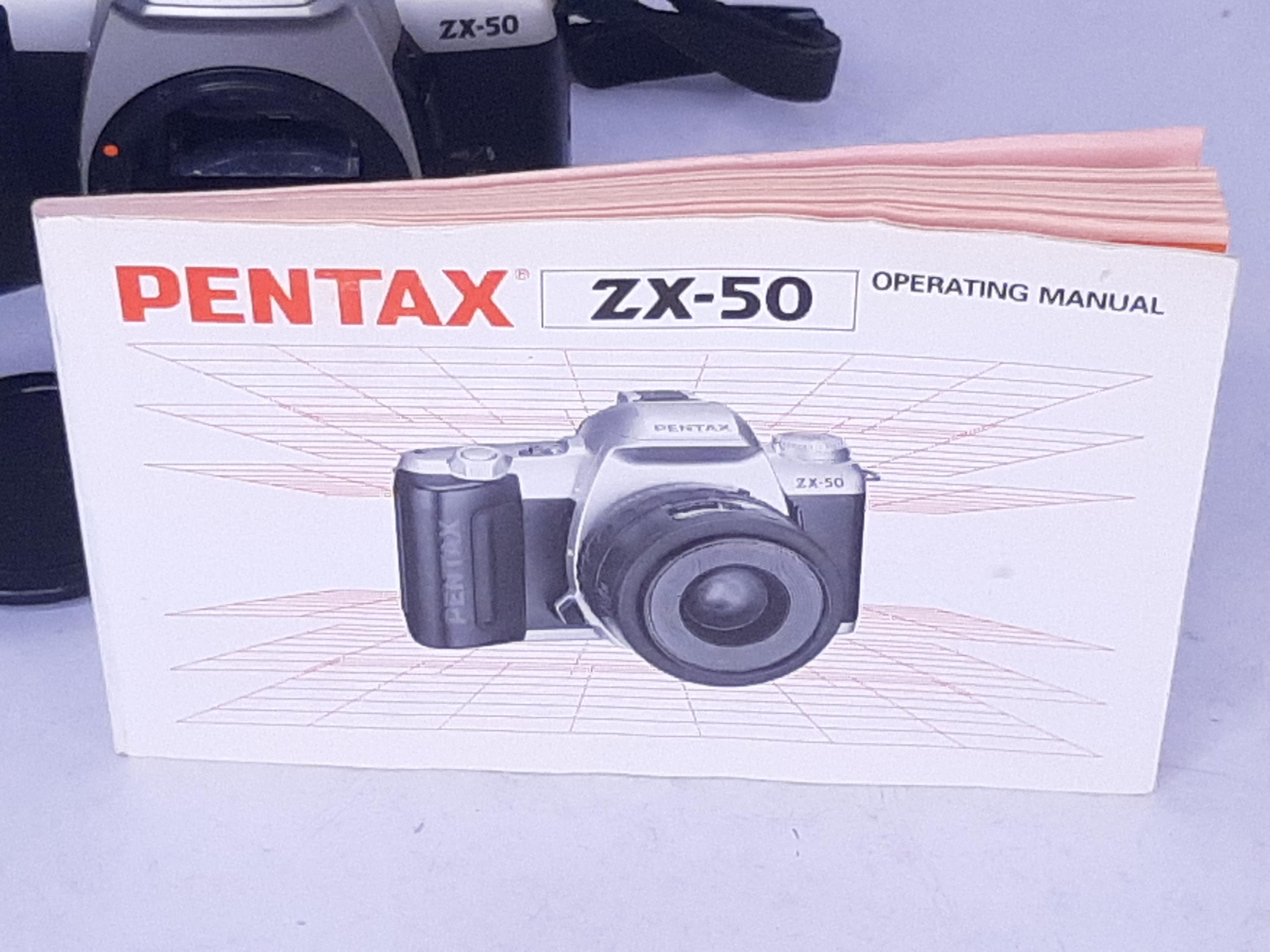 Vintage Pentax ZX-50 SLR 35mm Film Camera Body for Repair, Mirror