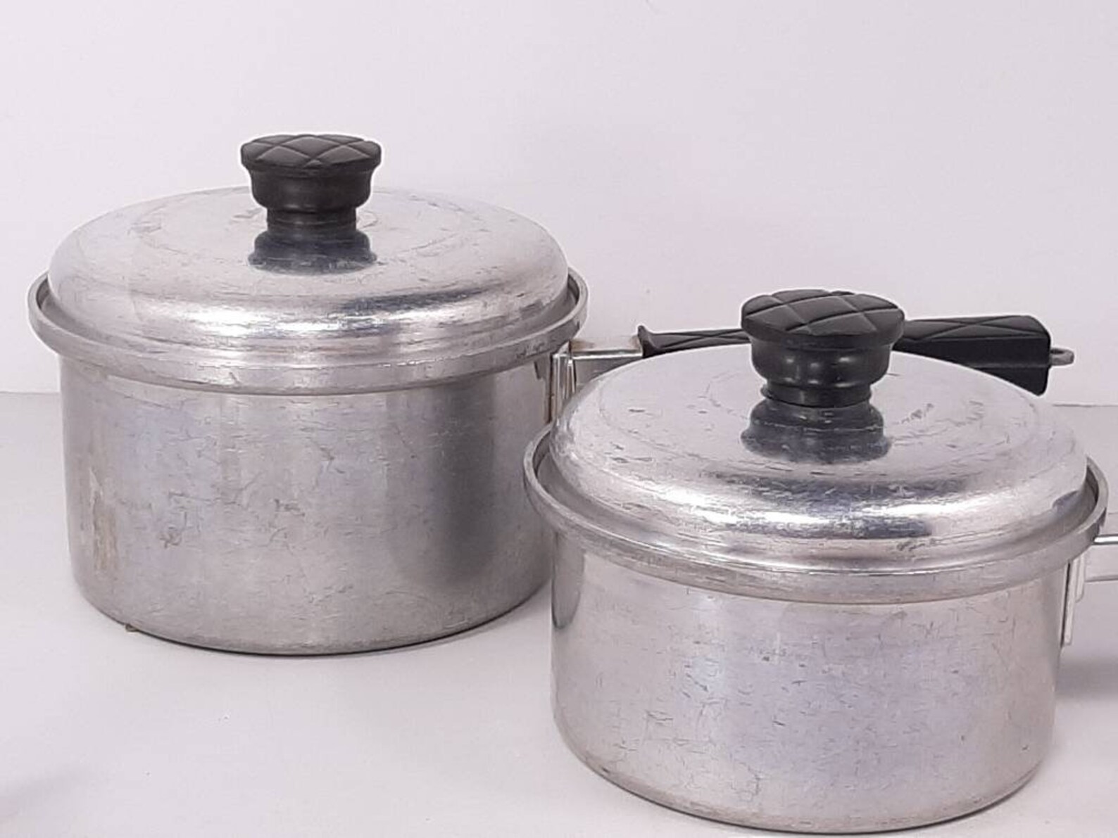 Pair of Vintage Maid of Honor Chef Quality Rolled Aluminum 1qt Etsy