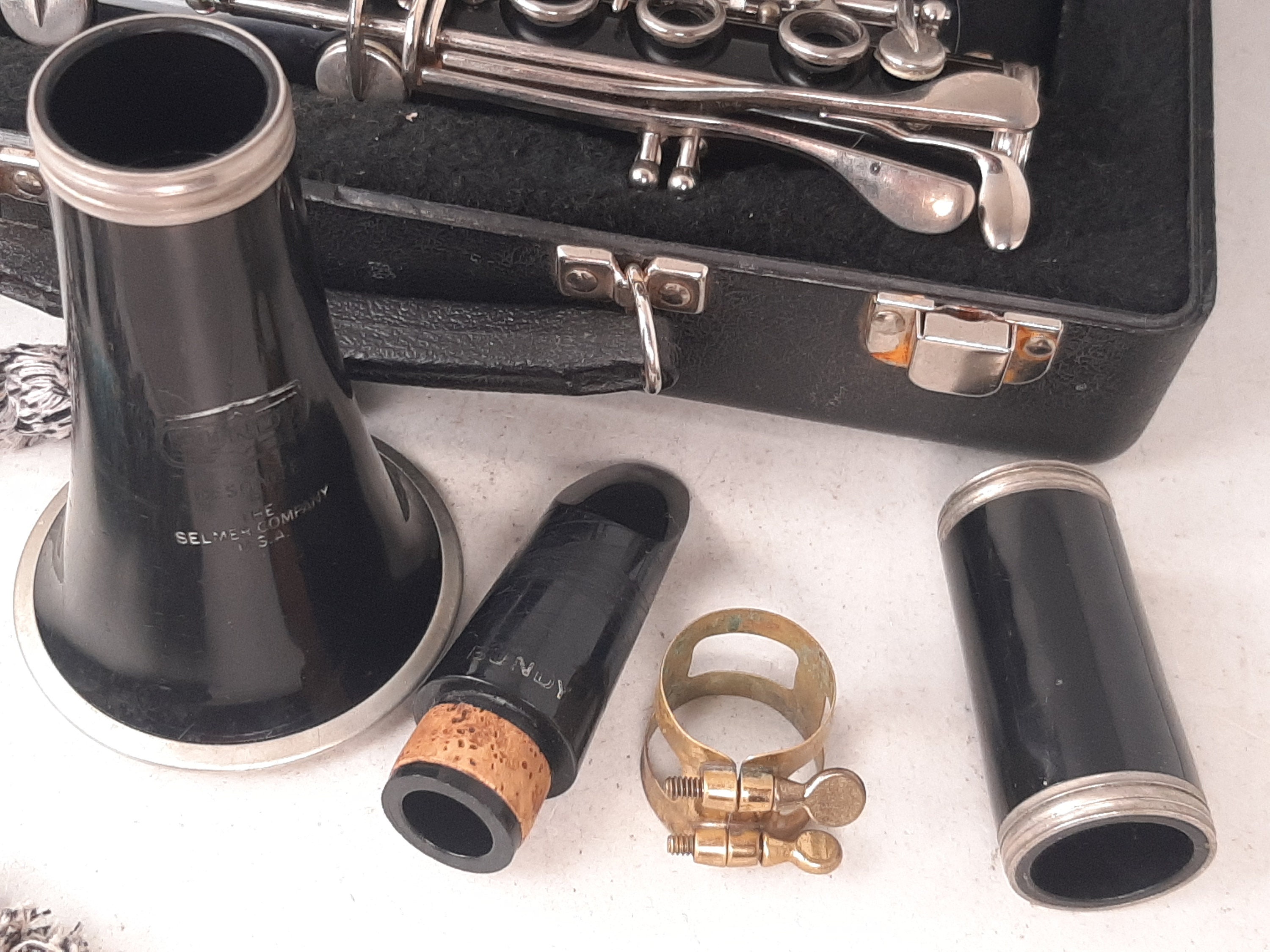 Vintage Selmer Bundy 577 Resonite Clarinet With Case, Split Cork