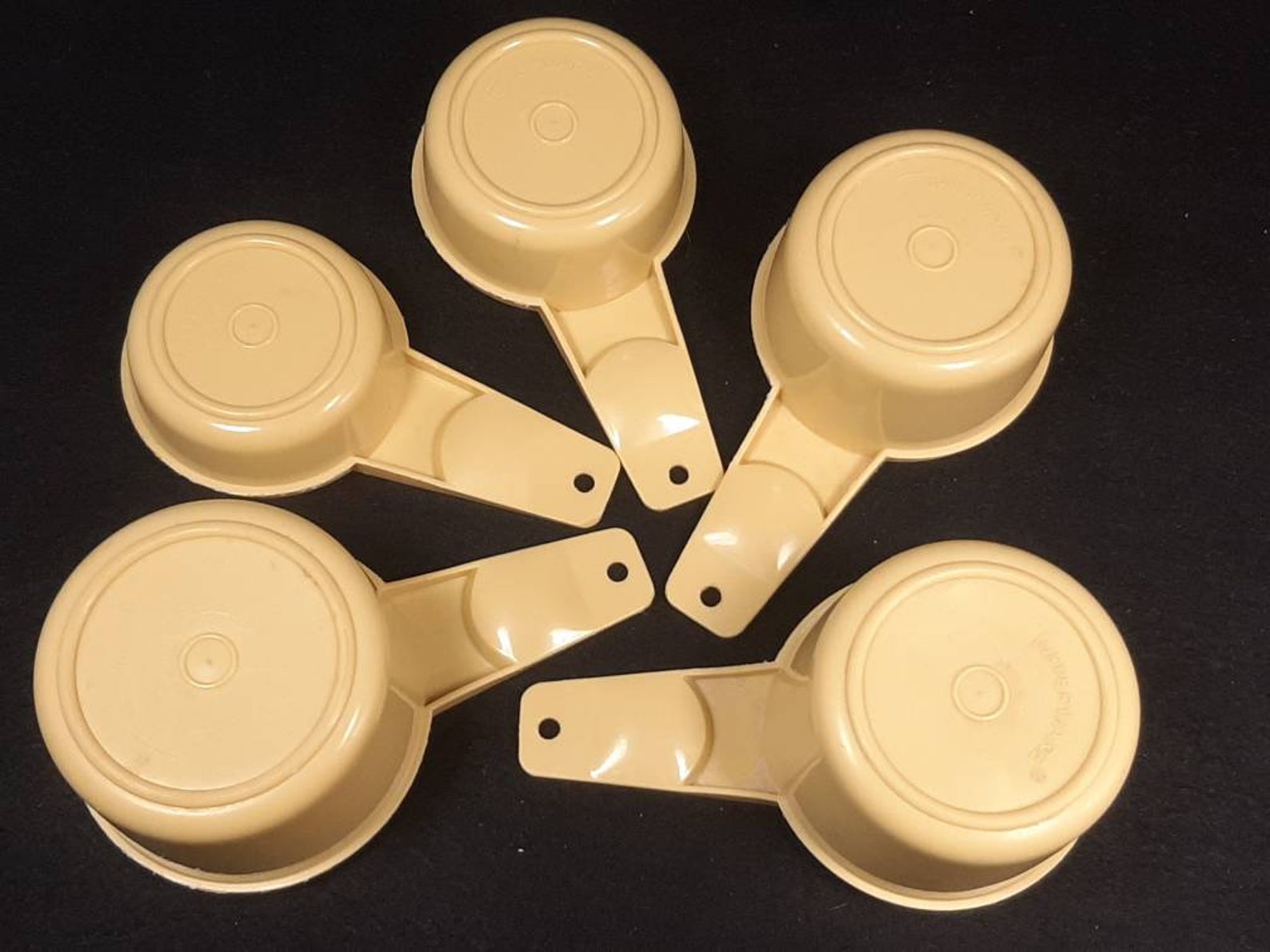 Vintage Set of Harvest Yellow Tupperware Measuring Cups and Etsy