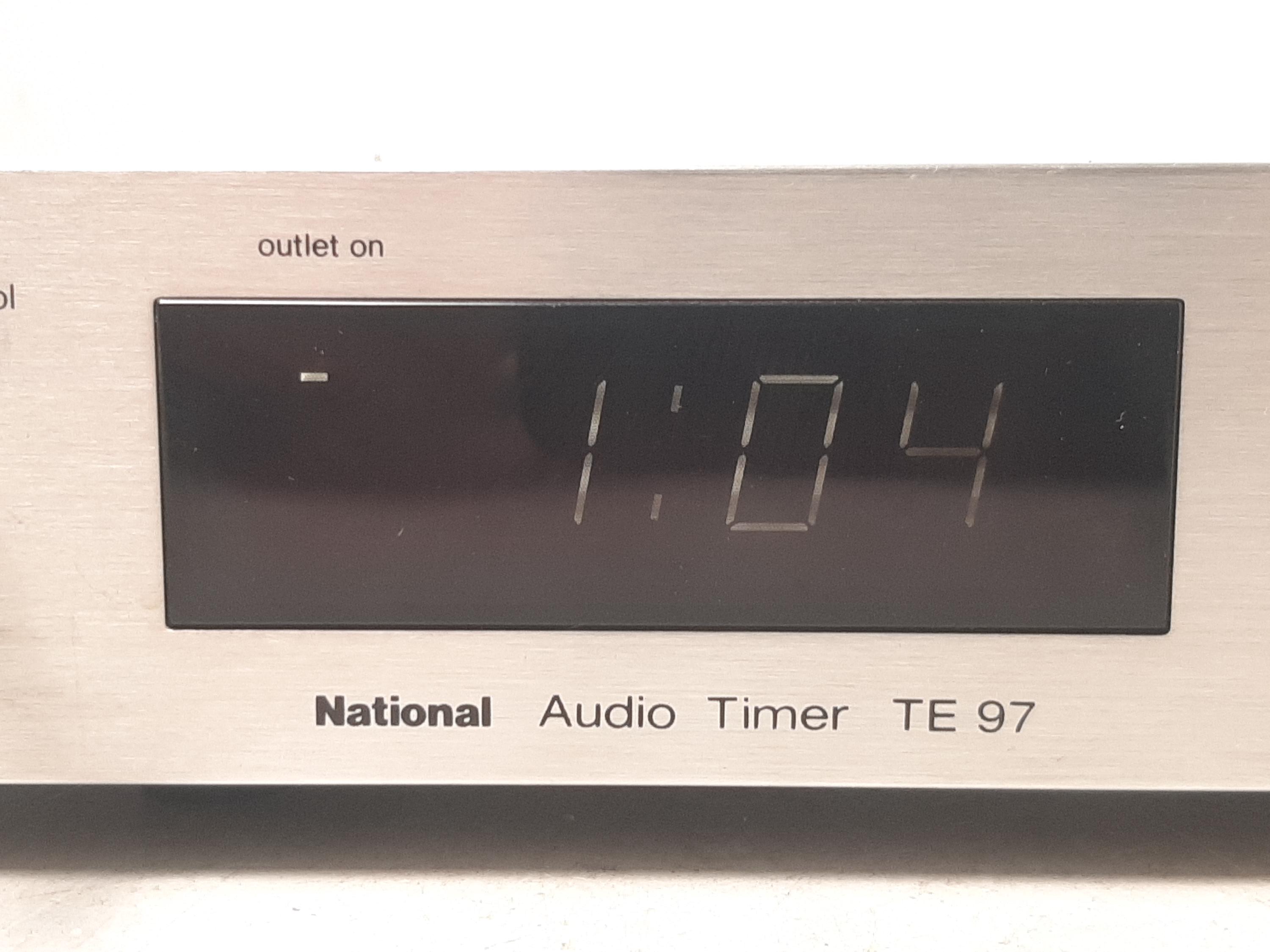 Vintage National Audio Timer TE-97, Missing Knob, Works, Has U.S.