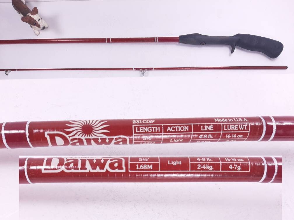 Vintage Daiwa 231CGP, 5'6 2pc Casting Rod, Light Action Fishing