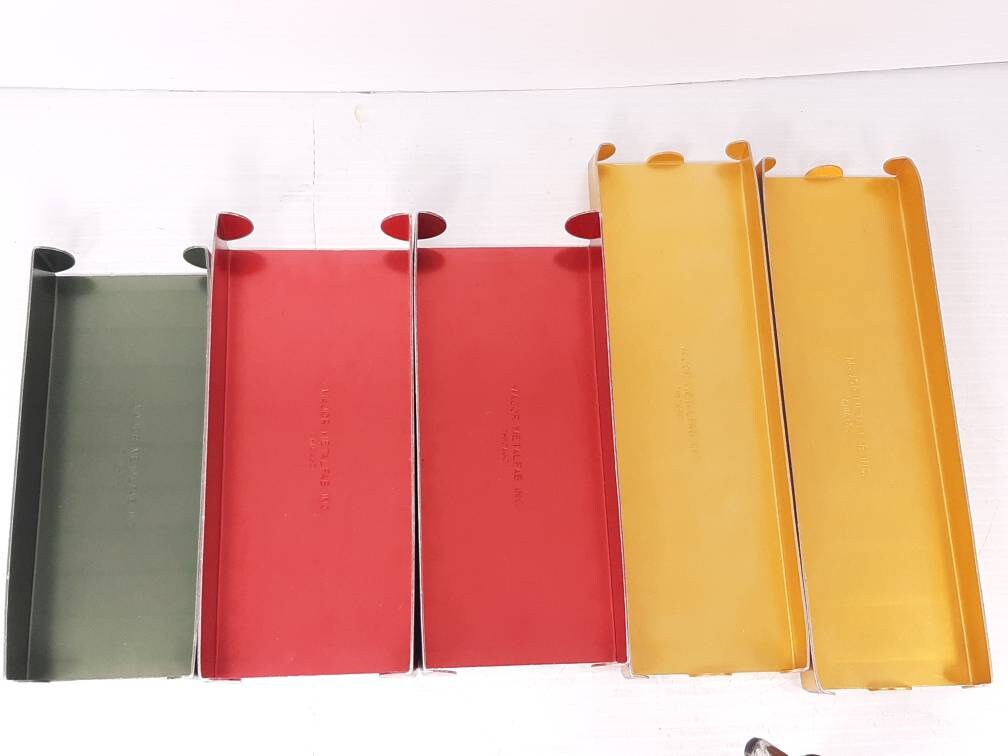 5 Vintage Coin Roll Holders by Major Metalfab Inc Chicago 2 Etsy