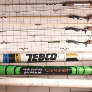 Lot of Vintage Zebco Fiberglass Rods, 5-5'6, 2pc Rods, Zebco 4440 Spinning  Rod, Zebco Centennial 4040, Zebco 4020 & Other Spincasting Rods 