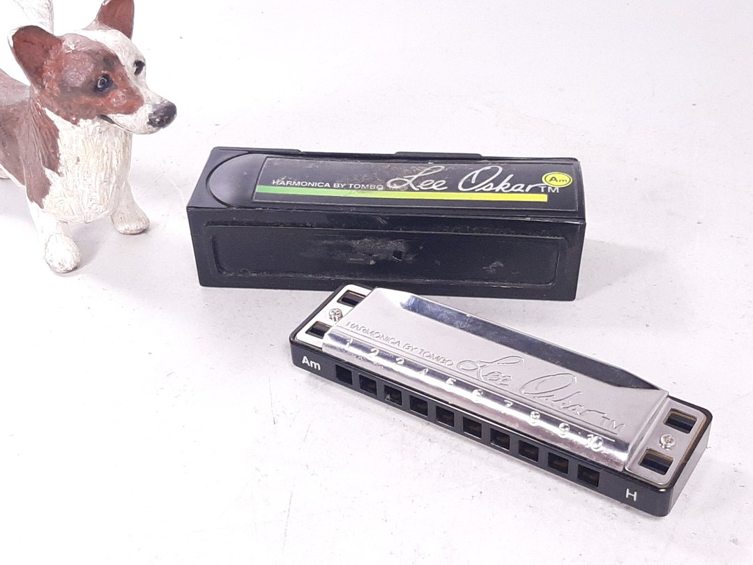 Vintage Lee Oskar Am Harmonica by Tombo With Case, Made in Japan