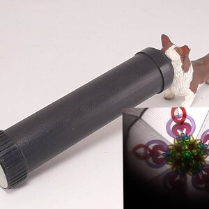 Vintage Plastic Kaleidoscope, 8.25&quot; Long 2&quot; Diameter, No Damage, Mild Wear, Vintage Kaleidoscope, Kids Kaleidoscope