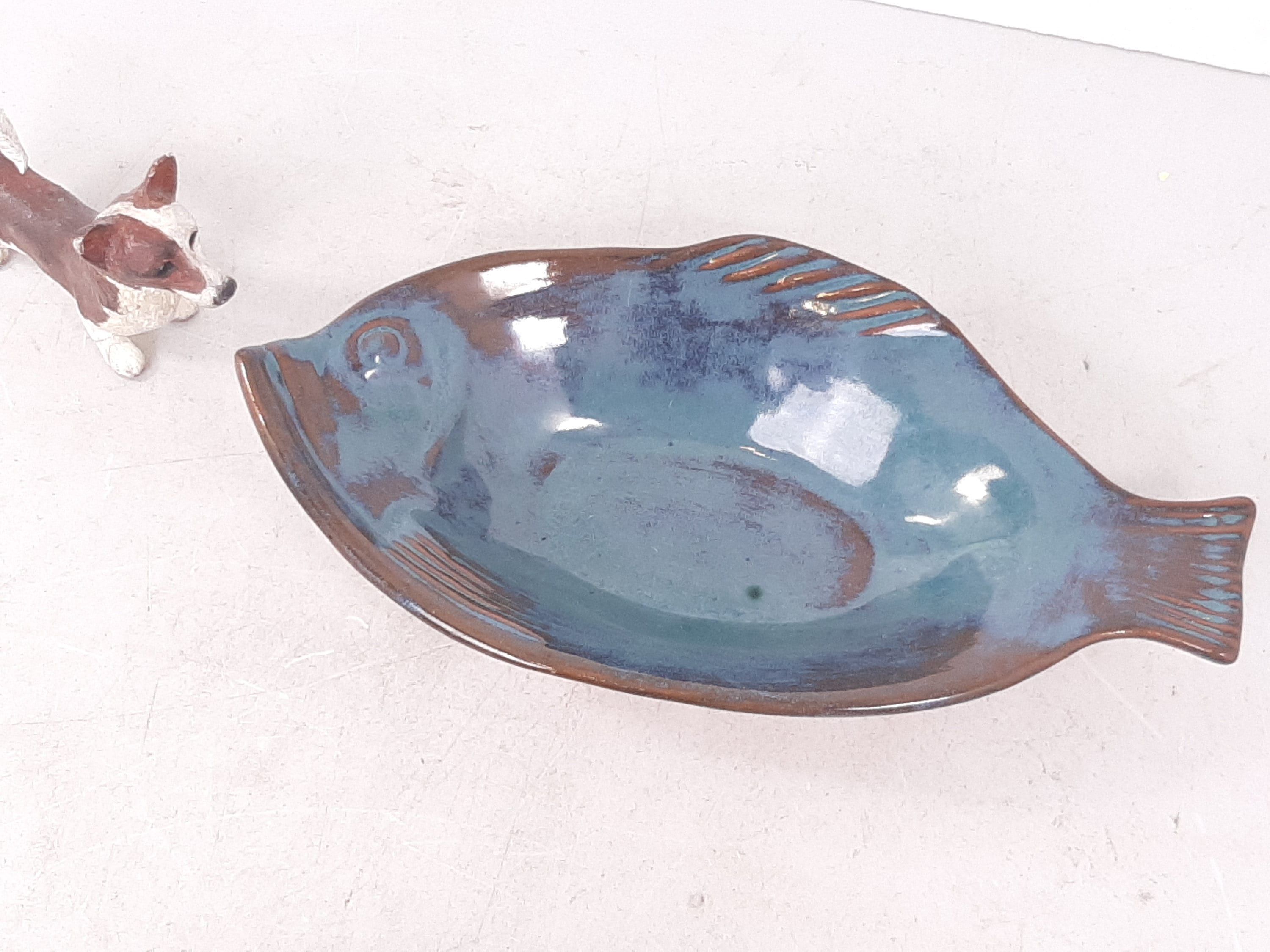 Vintage Thora Ovenware Ceramic Fish Serving Bowl, 11