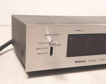 Vintage National Audio Timer TE-97, Missing Knob, Works, Has U.S.