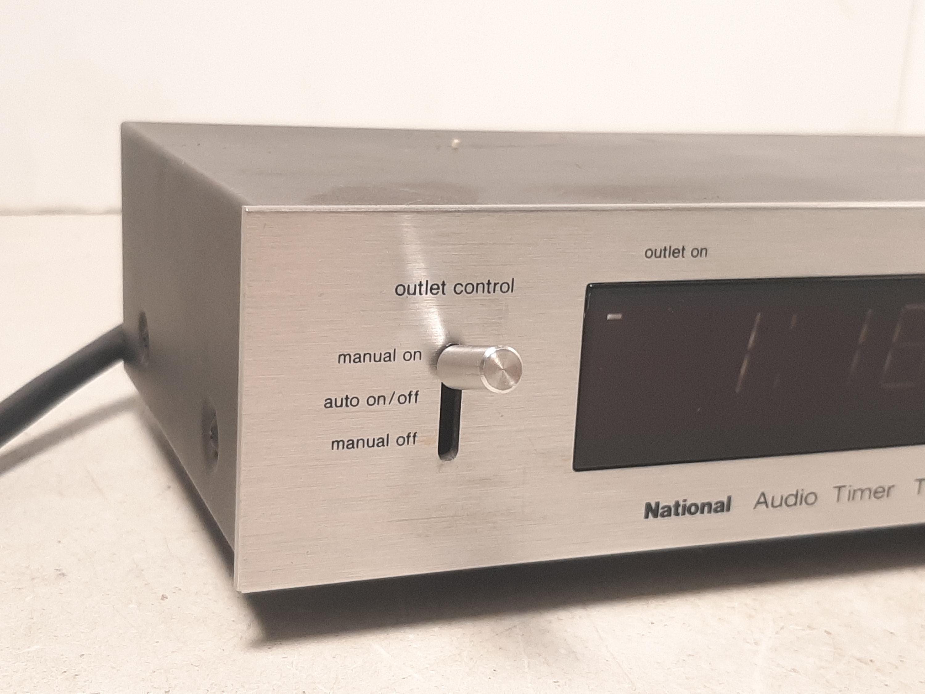 Vintage National Audio Timer TE-97, Missing Knob, Works, Has U.S.