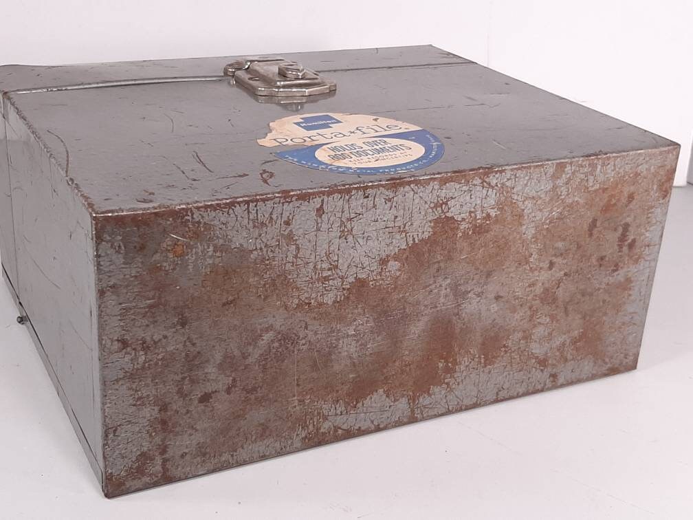 Vintage Porta File by Hamilton Metal Products Co., No Key,, Half