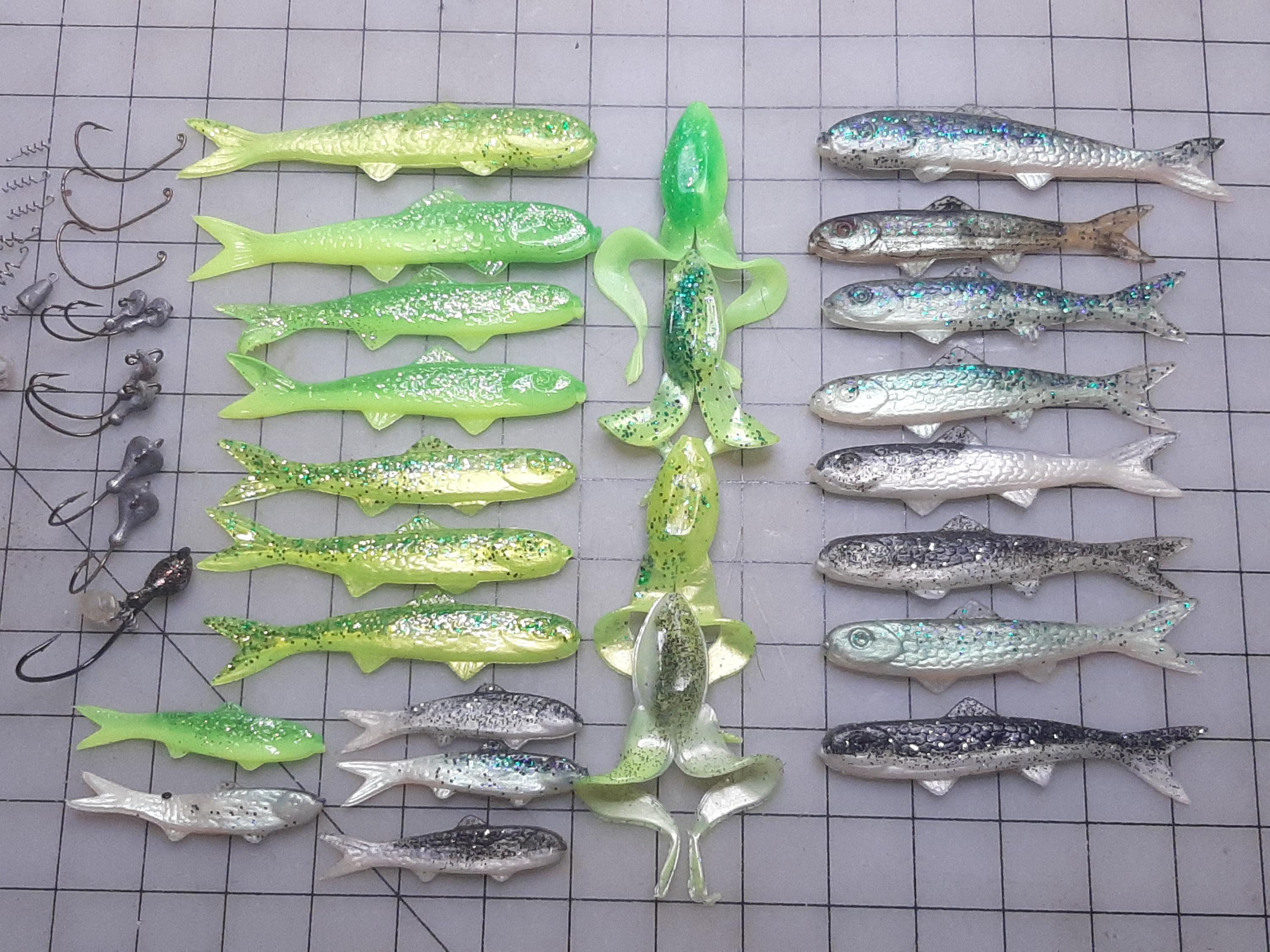 34pc Lot of Vintage Banjo Minnow Soft Plastic Minnows and Frogs, With Some Jigheads and Hooks, (20) 3"; 4", 5" Minnows, (4) Solid Body Frogs - Etsy 34pc Lot of Vintage Banjo Minnow Soft Plastic Minnows and Frogs, With Some Jigheads and Hooks, (20) 3"; 4", 5" Minnows, (4) Solid Body Frogs - Etsy
