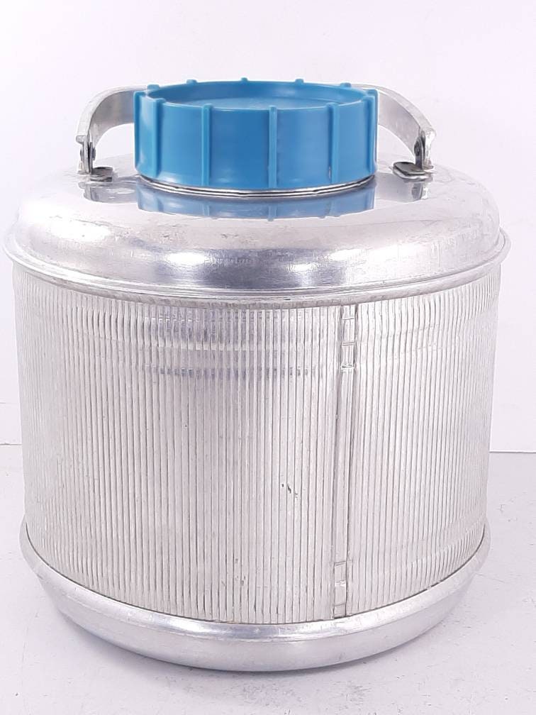 Vintage Ribbed Aluminum 1 Gallon Poloron Water Cooler With