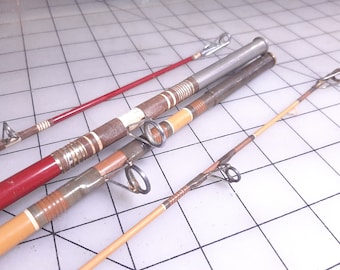Two Vintage Heddon Casting Rods, Red Heddon Pal #6755 Mark I Power