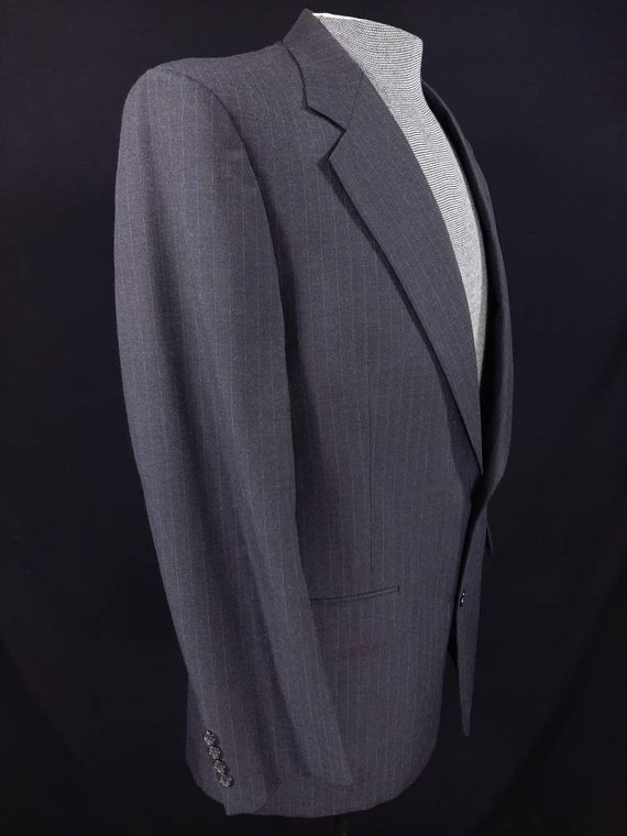 Vintage Christian Brooks Sport Coat, 42L, Gray wi… - image 7