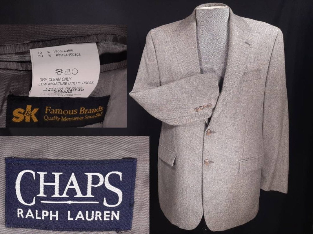 Vintage Chaps Ralph Lauren 44L Sport Coat, Wool/alpaca