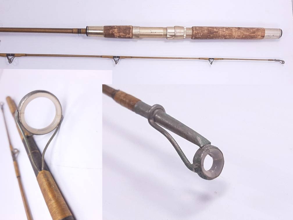 Vintage Garcia Spinning Rod With Agate Guides for Rebuild, 6'6 2pc. Rod  Blank, Reel Seat & Grip in Great Shape, Missing and Cracked Guides -   New Zealand
