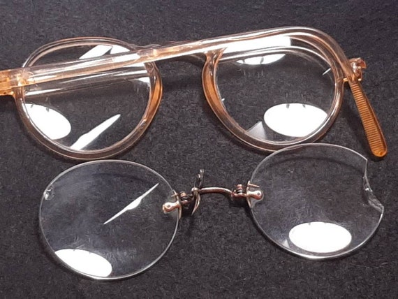 Lot of 3 Vintage Eyeglasses with Cases for Displa… - image 7