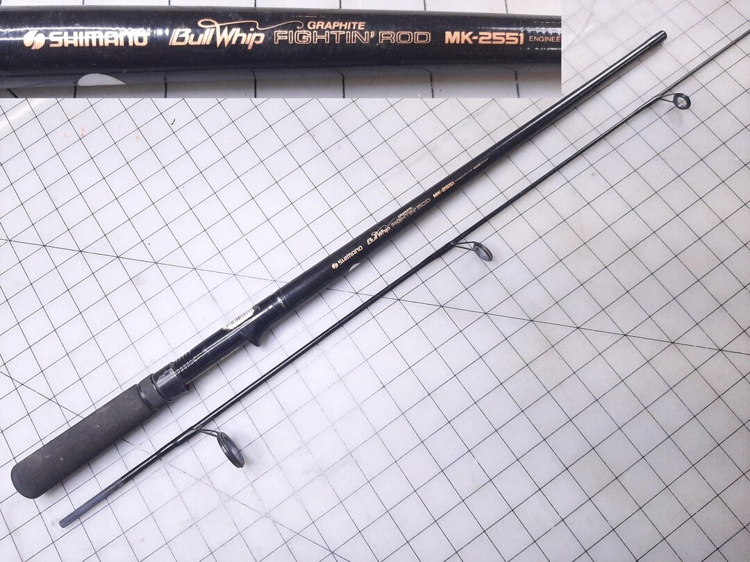 Vintage Shimano Bull Whip Fightin Rod MK 2551 Spinning Rod, Light