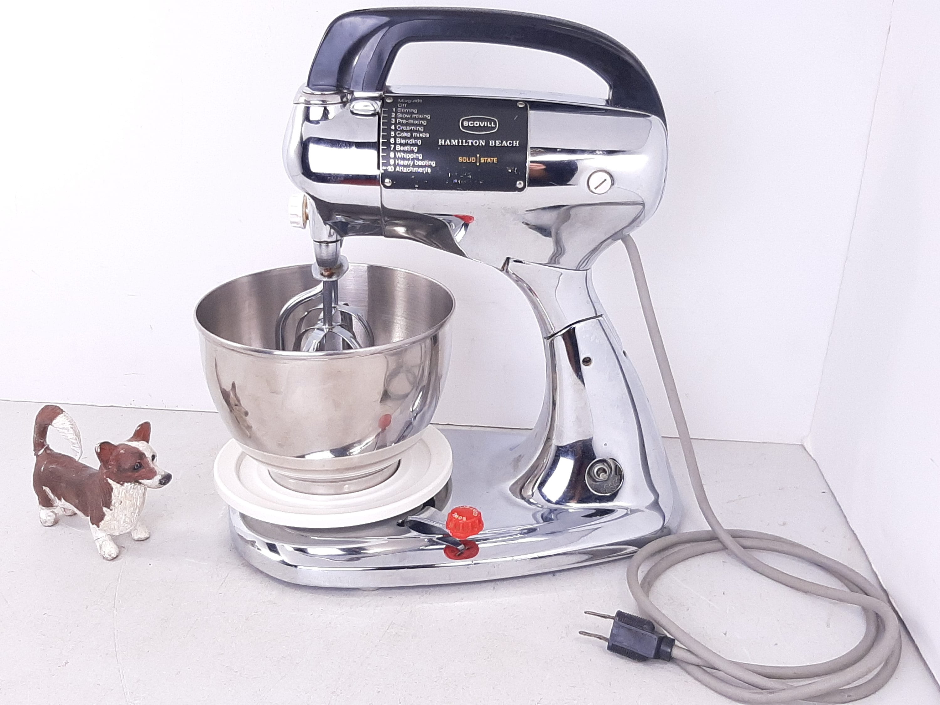 Scovill Hamilton Beach Stand Mixer Model 60 10 Speed Gold With