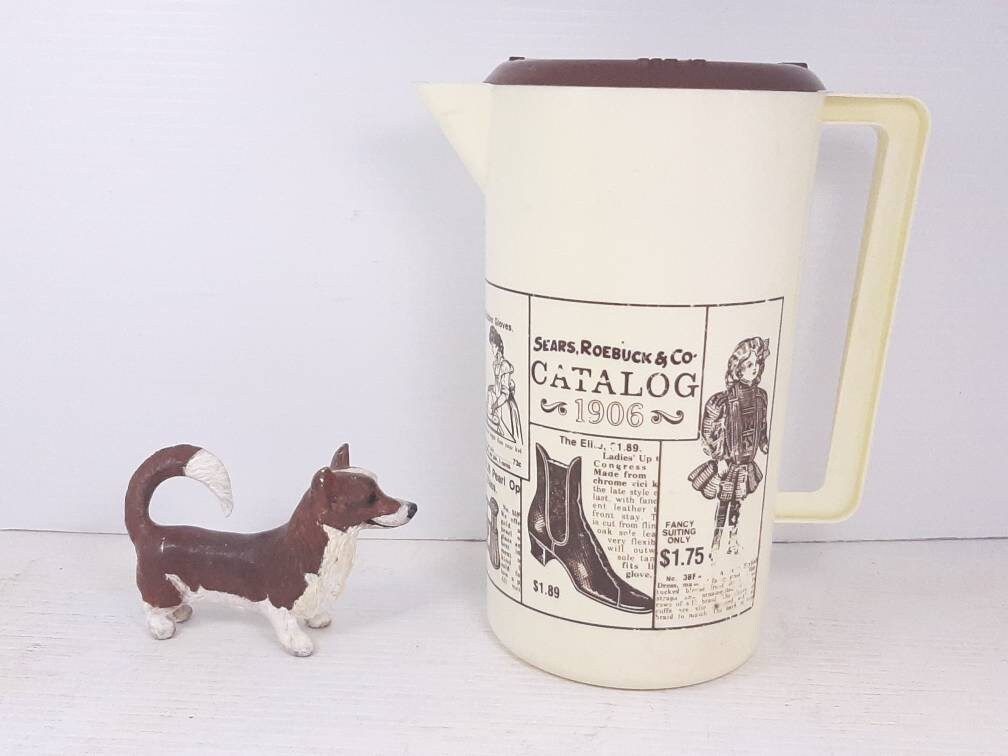 Vintage Pitcher with 1906 Sears Roebuck & Co. Catalog Design Etsy