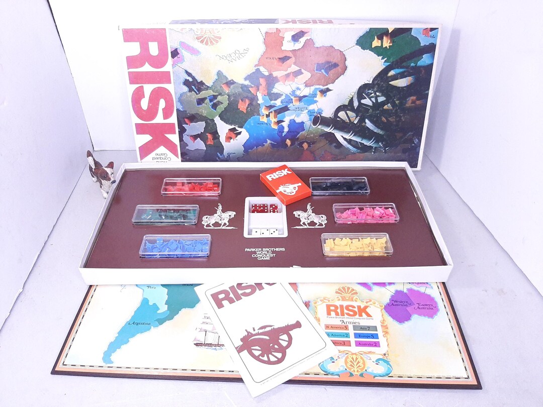Vintage 1975 Risk Board Game by Parker Bros., Complete, Excellent ...