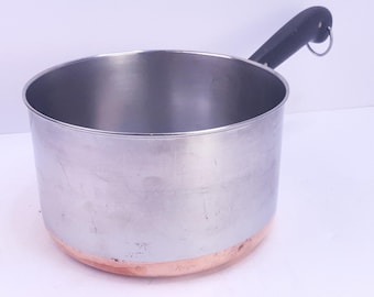 7pc Set of Vintage Pre 1968 Revere Ware 1801 Cookware, 8