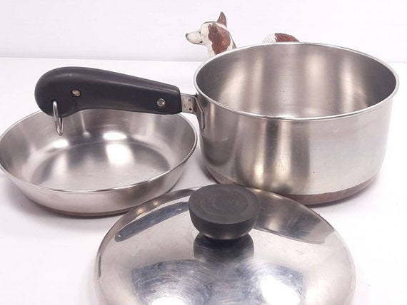 Revere Ware 6 7/8 id Stainless Steel Pot/pan Lid 