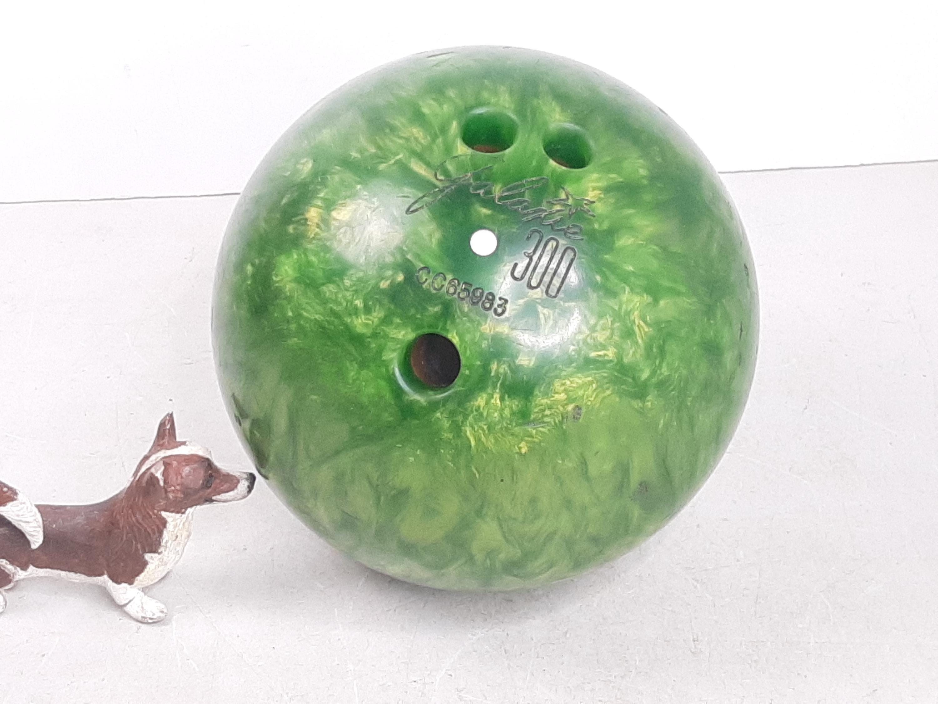 Vintage Galaxie 300 White Dot Jade Green Pearl Swirl Left Handed