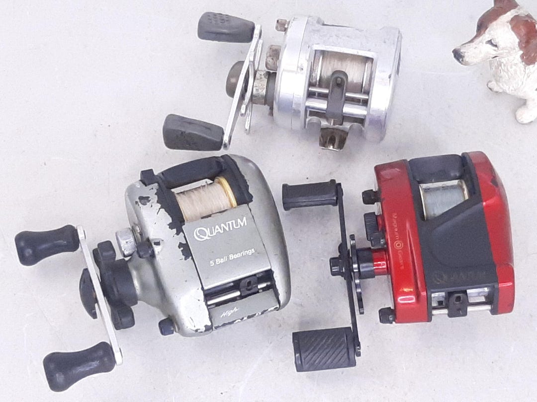 Lot of 3 Vintage Quantum Baitcasting Reels, Quantum US300 Round Reel,  Quantum Lite QL500, Quantum Flippin Reel, Worn, Good Working Condition -  Etsy