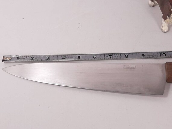 Vintage Kaicut Chef Knife, Don 3K2820, Kaicut R80-10 Knife, 10 Blade, 5.5,  Riveted Wooden Handle, Made in Japan, Very Good Condition 