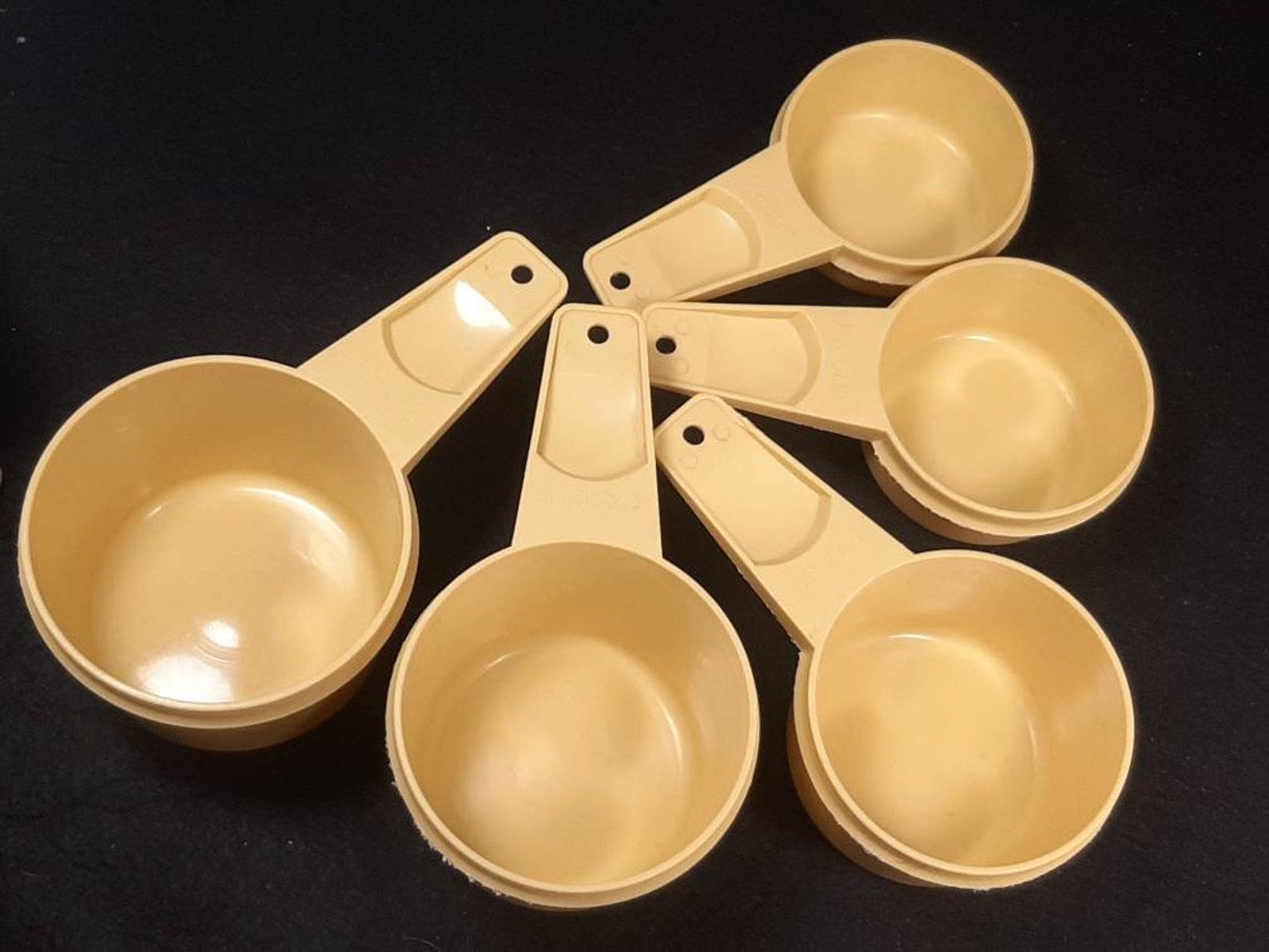 Vintage Set of Harvest Yellow Tupperware Measuring Cups and Etsy