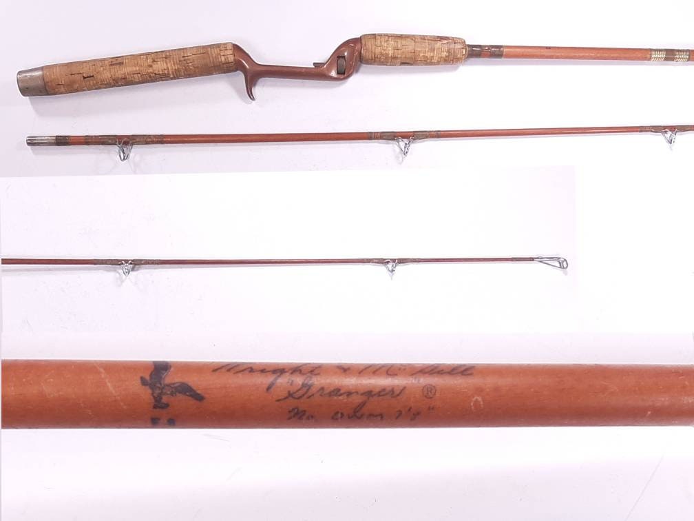 Vintage Wright & Mcgill Granger Fishing Rod, No. DWM 7'8 Granger
